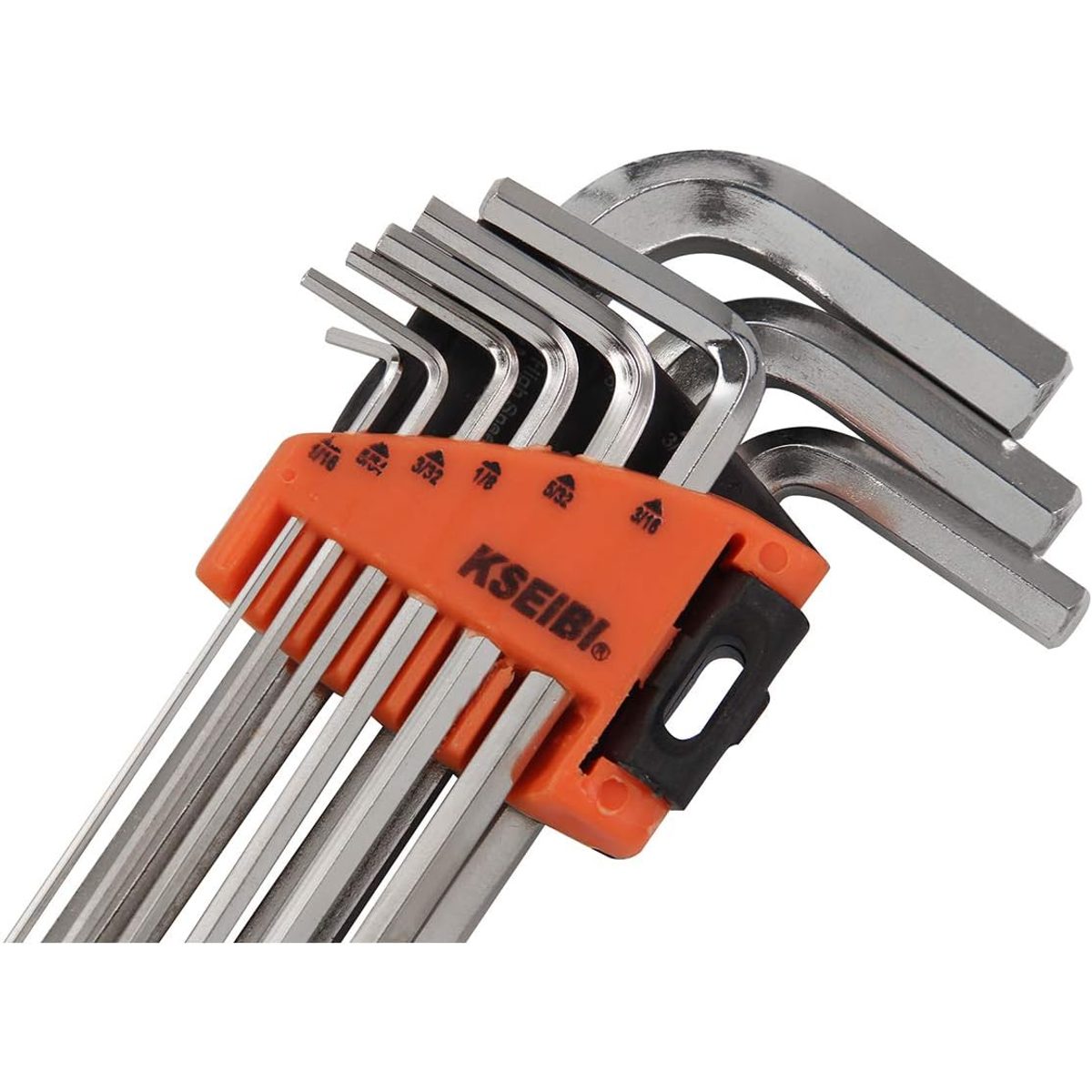 طقم مفاتيح سداسي KSEIBI Hex Key Wrench Set Short 9-PC SAE 4