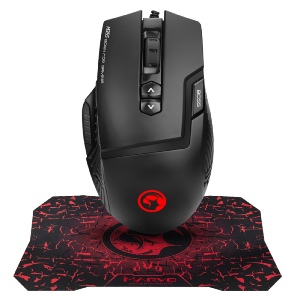 Marvo M355+G1 Gaming Mouse and Mouse Pad Combo جيمنج ماوس مع جلدة