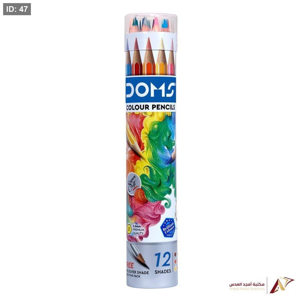 الوان خشب اسطوانة 12 لون DOMS