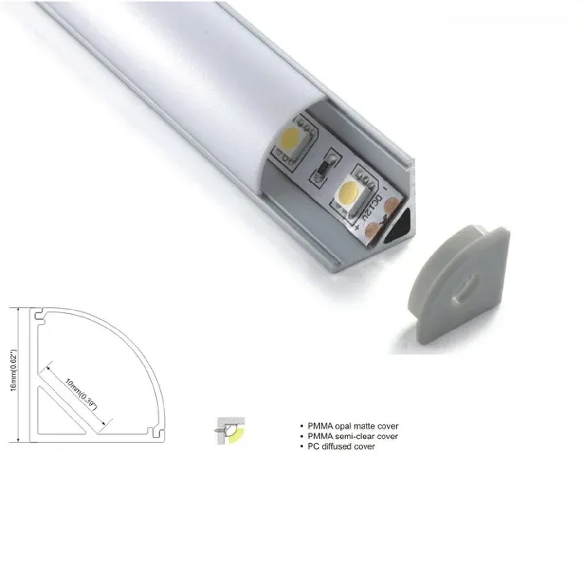 لينير زاوية 15*15 mm
