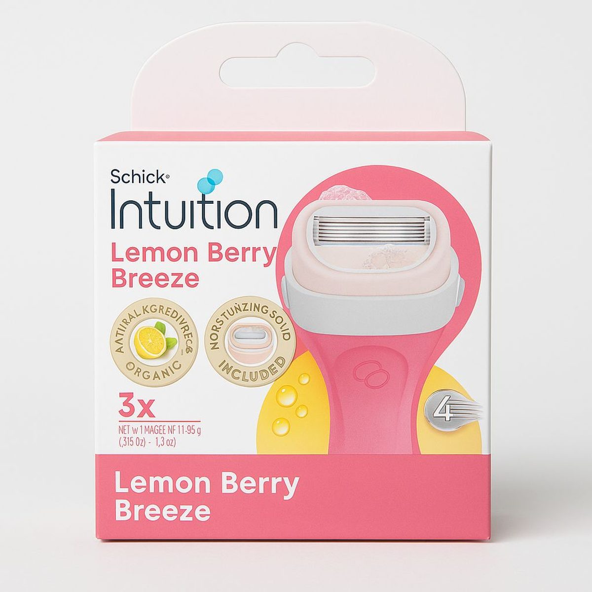 شفرات Schick Intuition برائحة ليمون وتوت