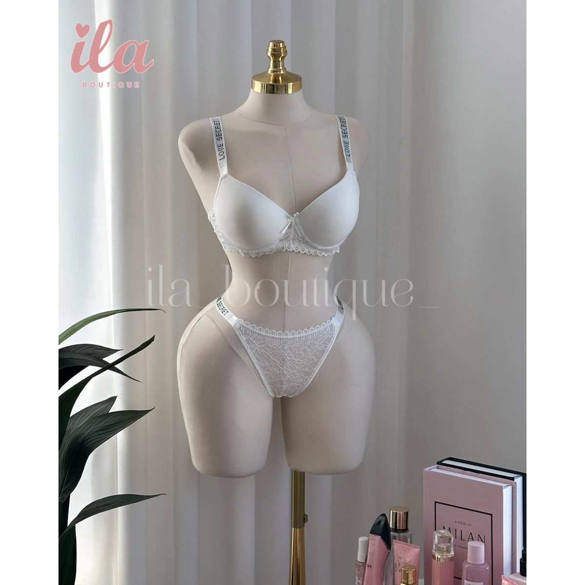 داخلي LOVE SECRET ابيض سادة قطعتين 2