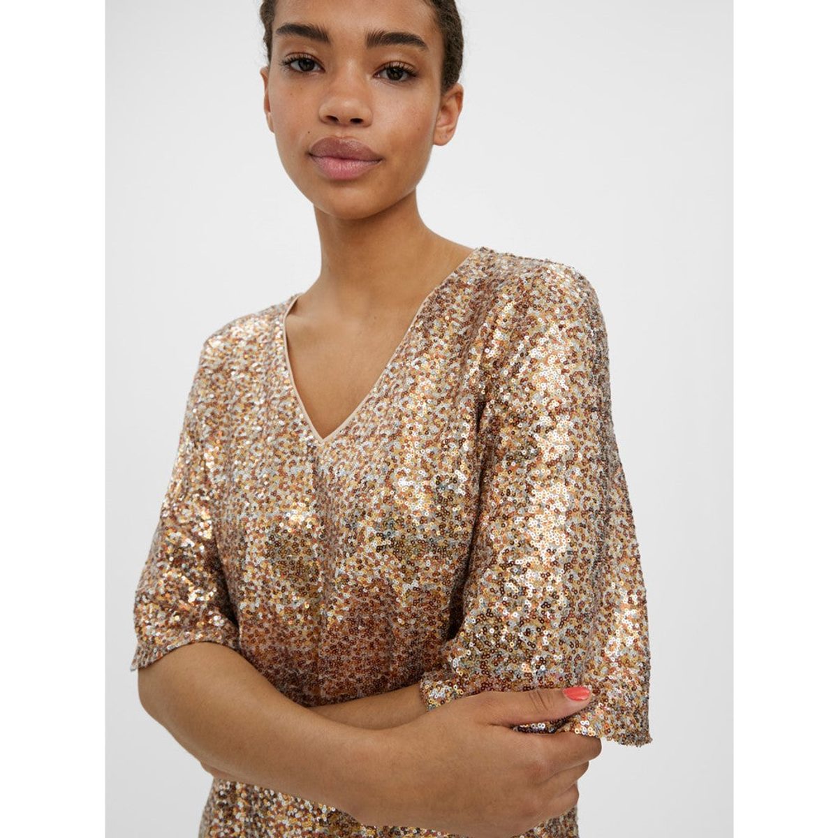 SEQUINED SHORT DRESS 4