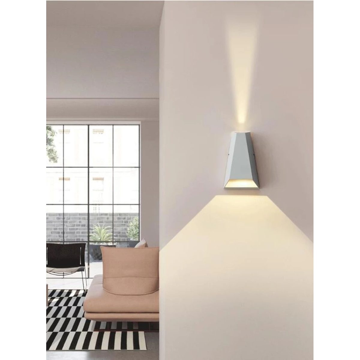 انارة خارجي اب داون ابيض 3797 - 2 X 3W - WH + WW 2