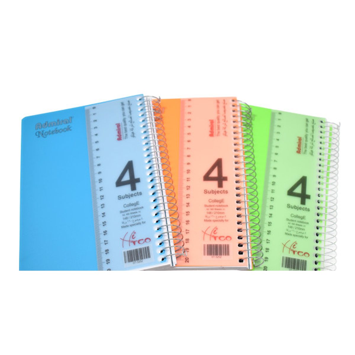 A5 دفتر سلك أدميرال 4 موضوع مقاس صغير