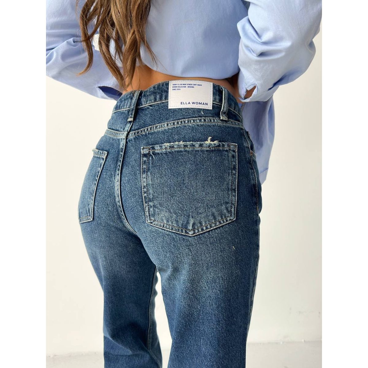 Mid Rise Straight Jeans 6