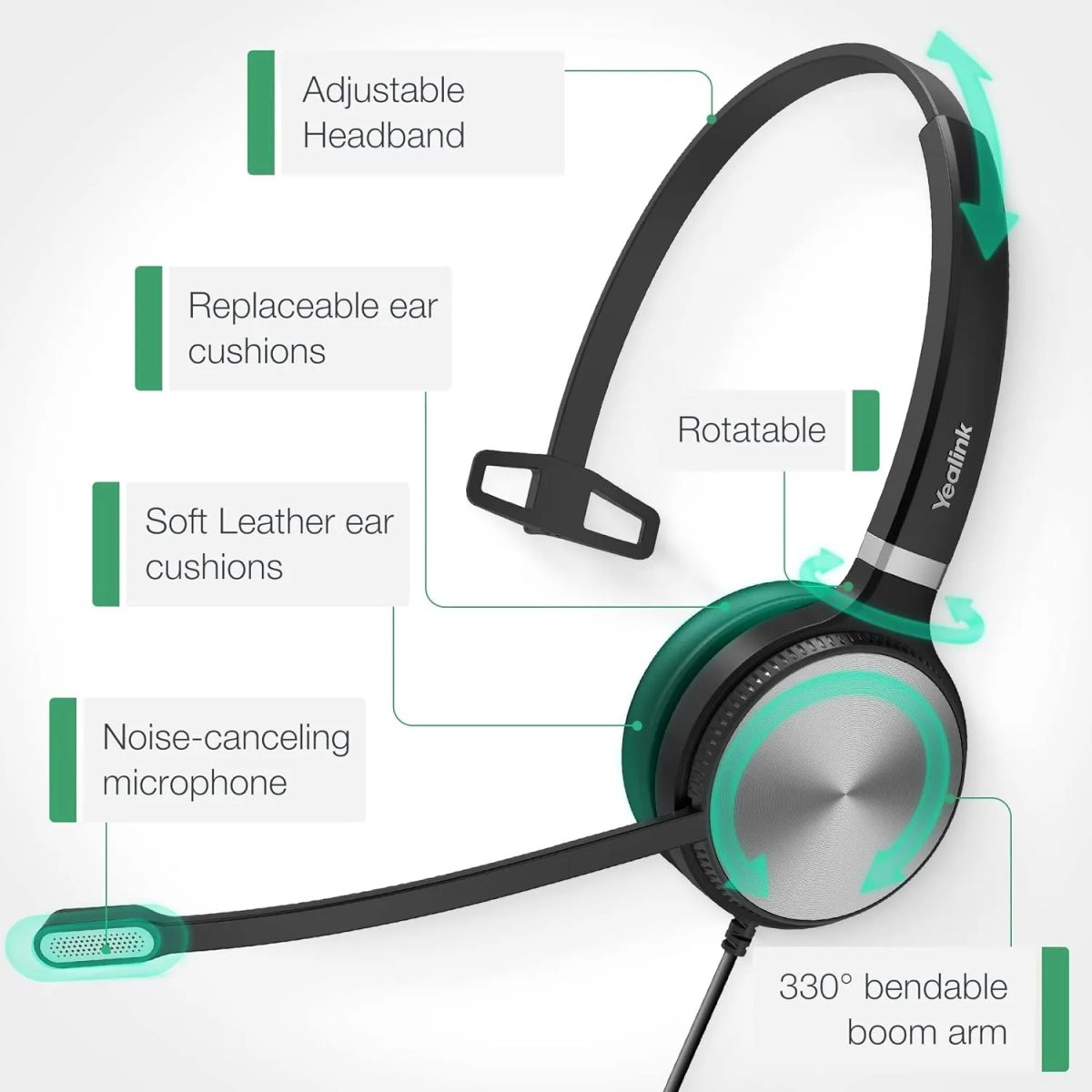 Yealink UH36 Professional USB Headset سماعة 2