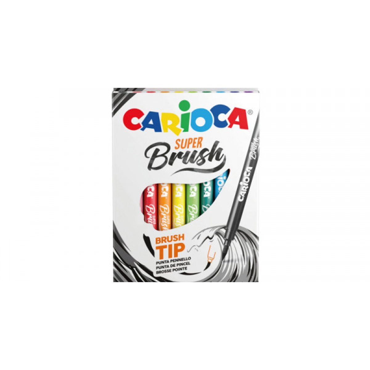 علبة الوان فلوماستر ريشة CARIOCA SUPER BRUSH