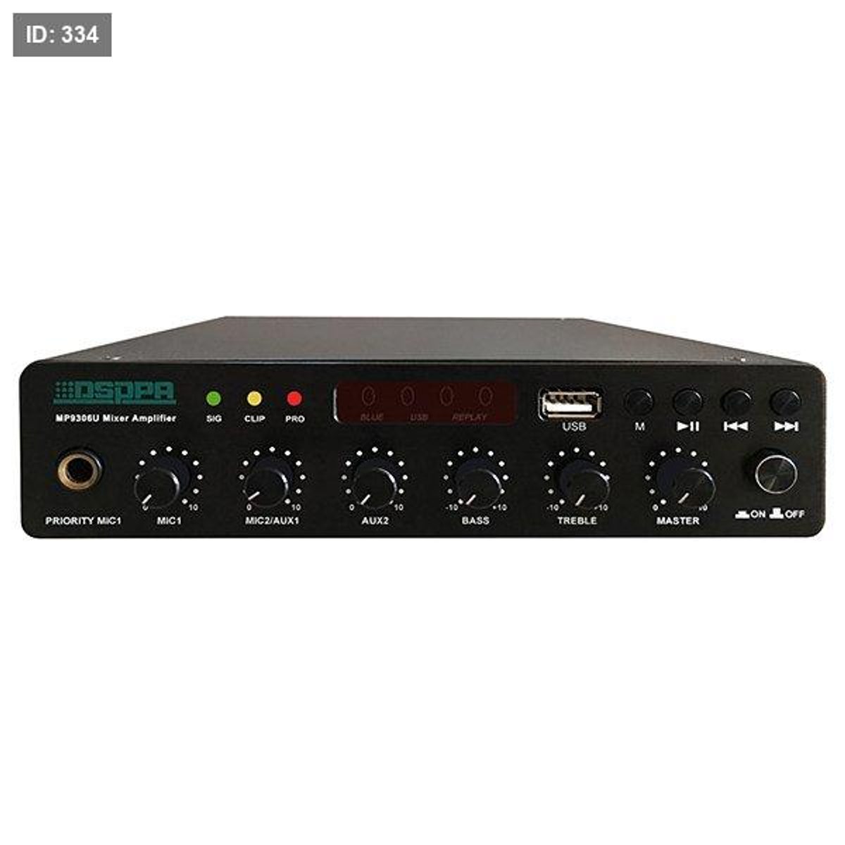 MP9306U 60W Ultra-thin Digital Mixer Amplifier