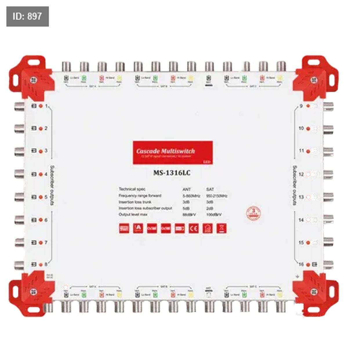 13IN 16OUT CASCADE MULTISWITCH