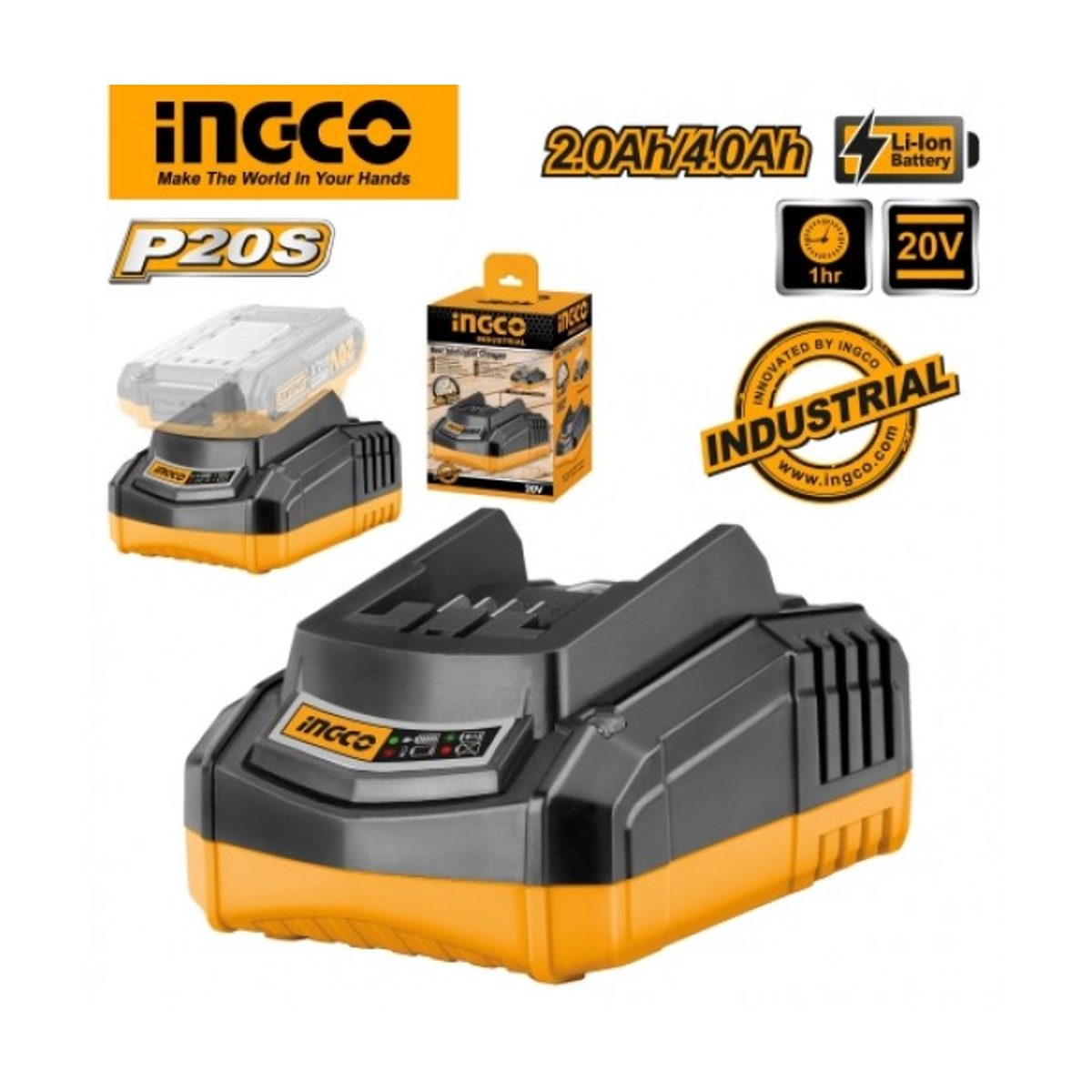 شاحن بطارية مقدح 20V