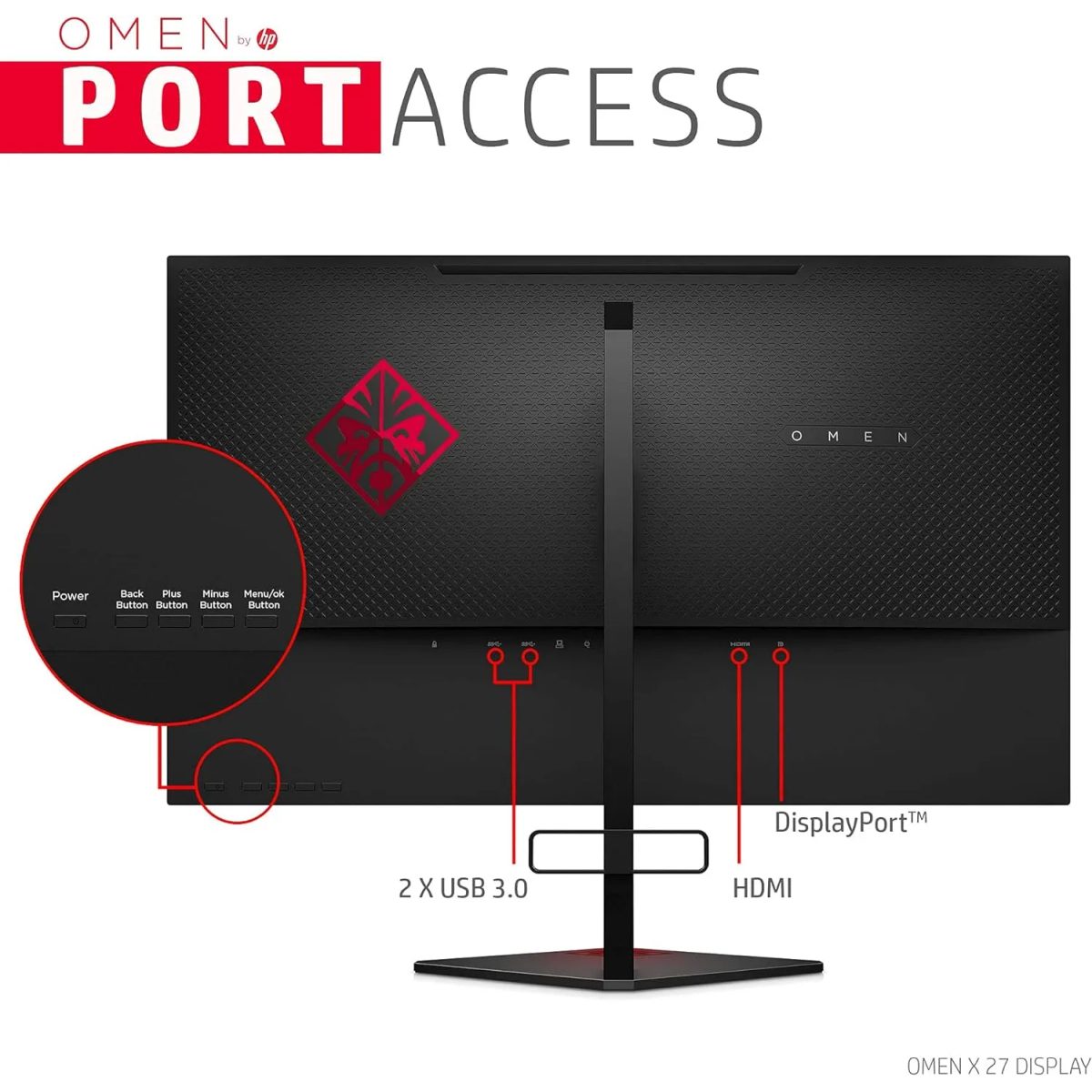 OMEN X27 240HZ GAMING DISPLAY 6FN07AA 4