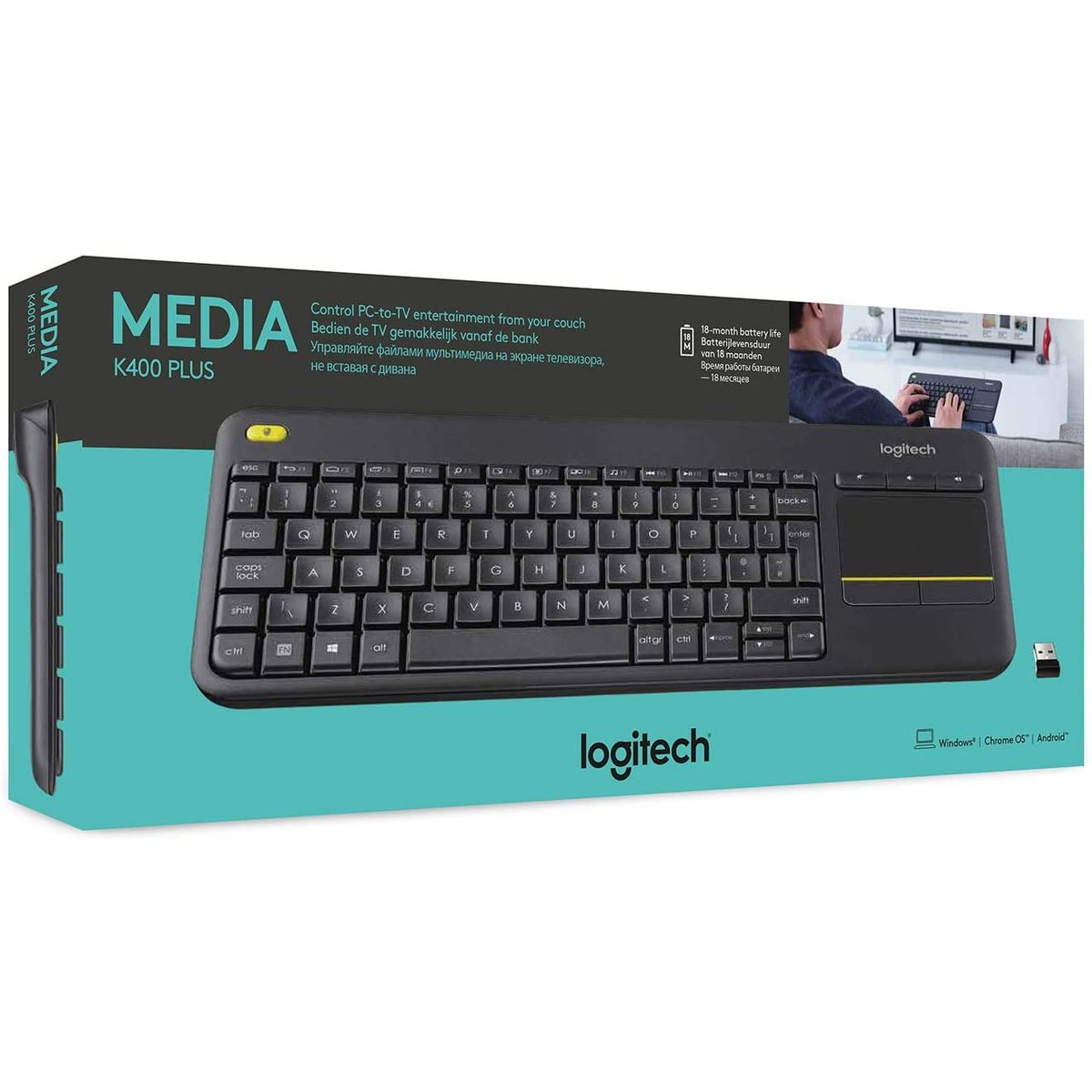 Logitech K400 Plus Touchpad Keyboard 3