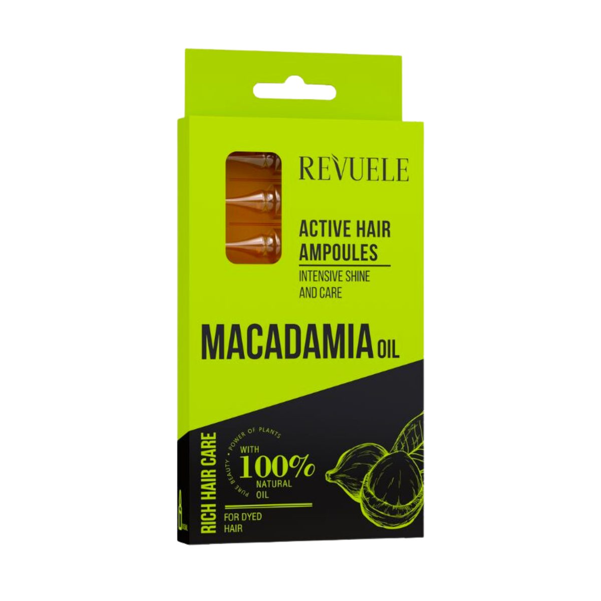 REVUELE MACADAMIA OIL HAIR ACTIVE Ampoules-8*5ml