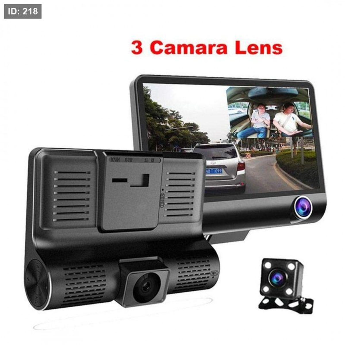3 Camera Lens Video Car DVR Full HD 1080P