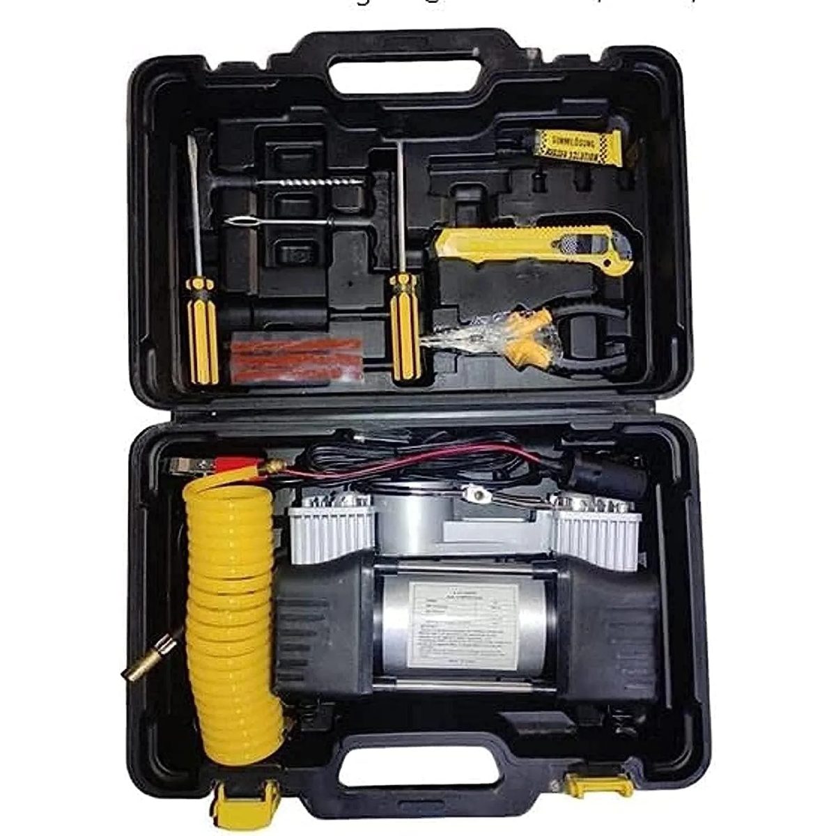 Air Compressor 150PSI-منفاخ سيارة  مع طقم عدة -راسين 2