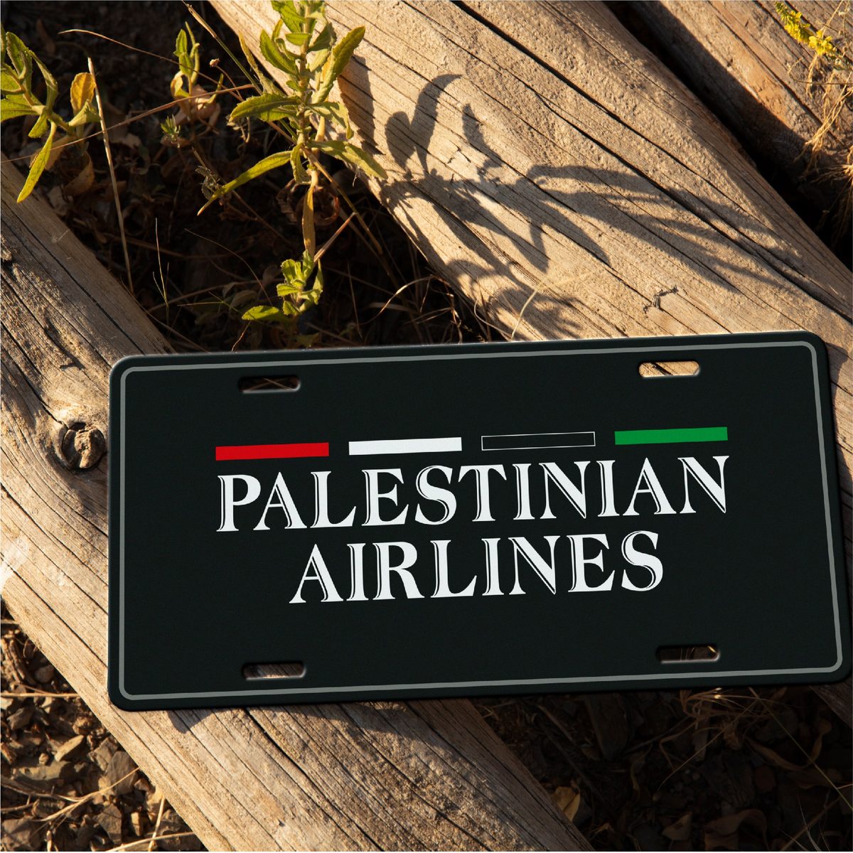 Car Plate - Palestinian Airlines