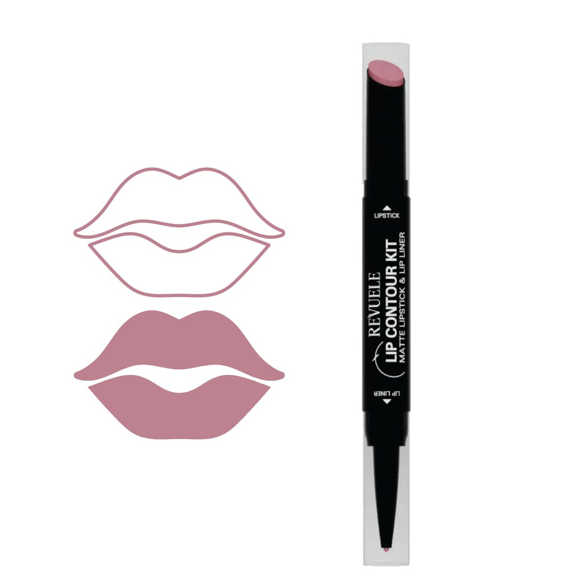 Revuele Matte Lipstick & Lip Liner 4