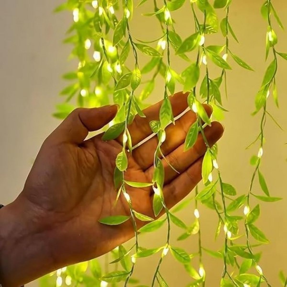 شلال ورق شجر مع اضائة 3 × 2 متر