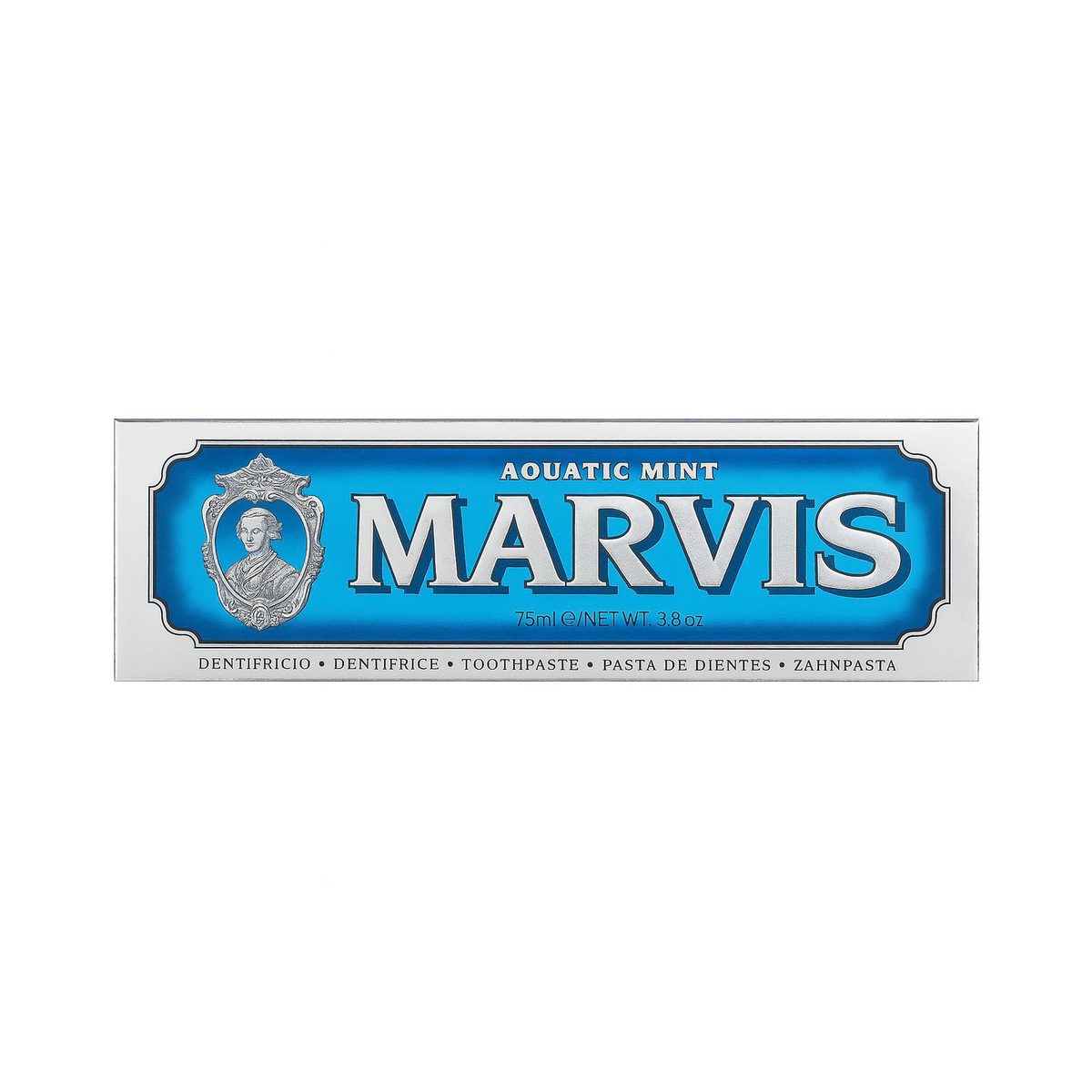 هذا معجون أسنان MARVIS بنكهة النعناع البحري (Aquatic Mint) – 75 مل