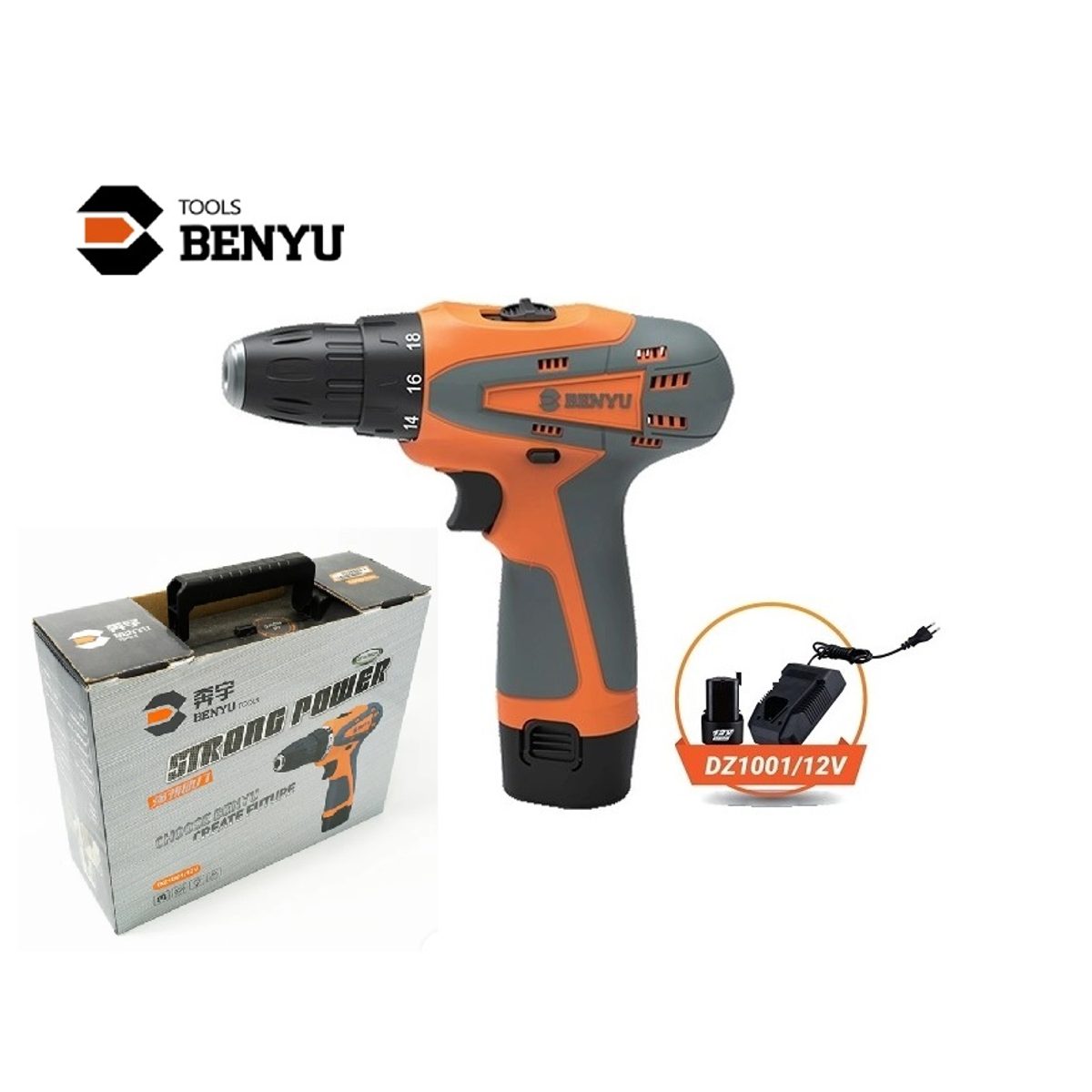 BENYU DZ1001/12V – مقدح(درل) بطارية 12 فولت