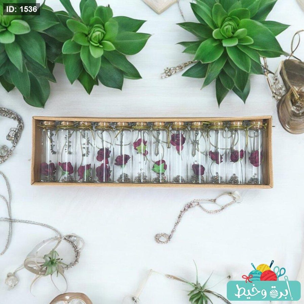 قارورة زجاج شفاف "2"