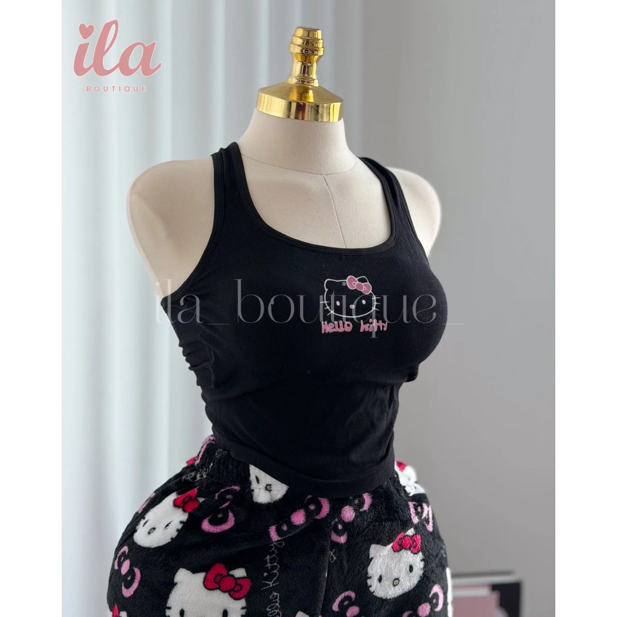 بيجاما HELLO KITTY اسود 2