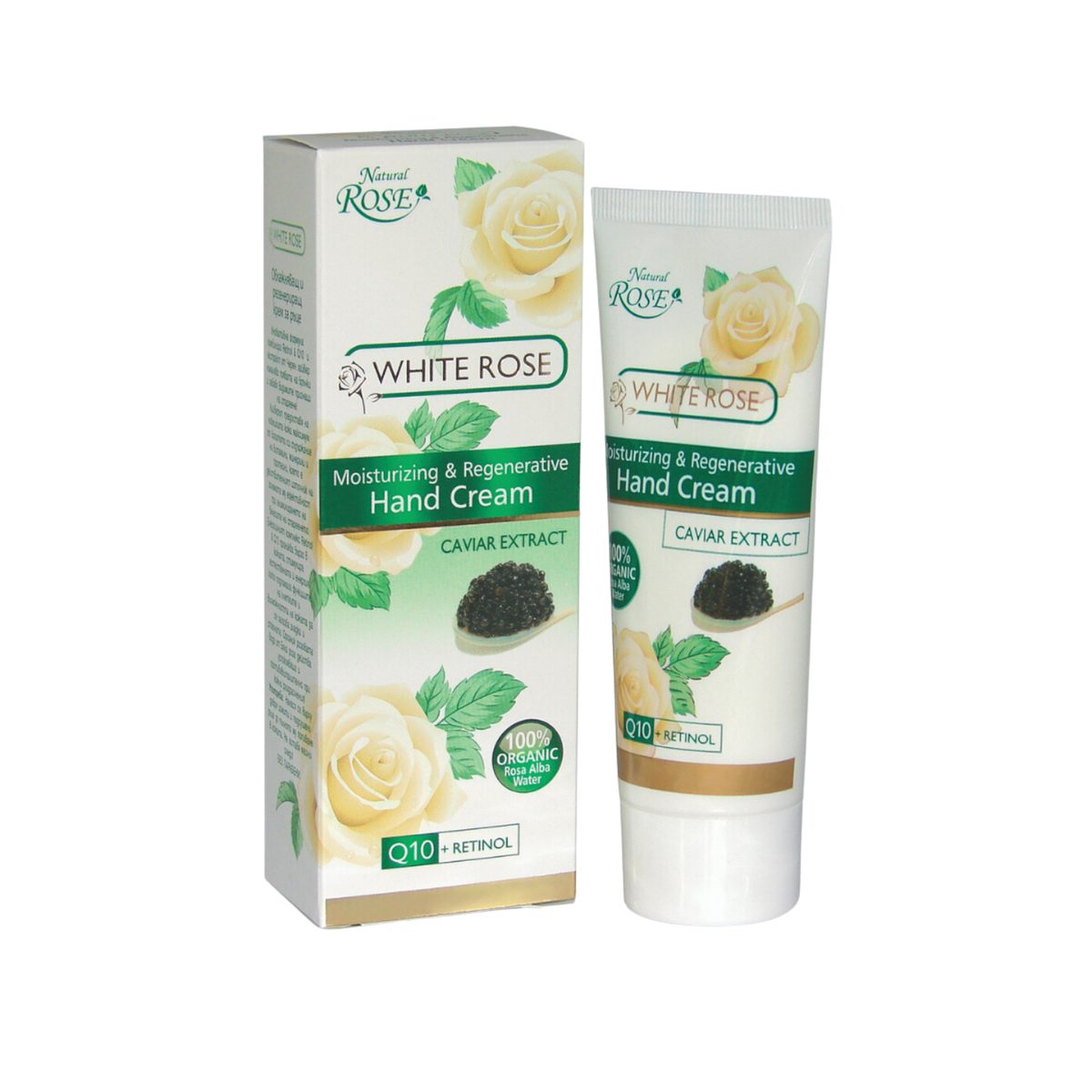 White Rose & Caviar Moisturising and Regenerative Hand Cream-75ml