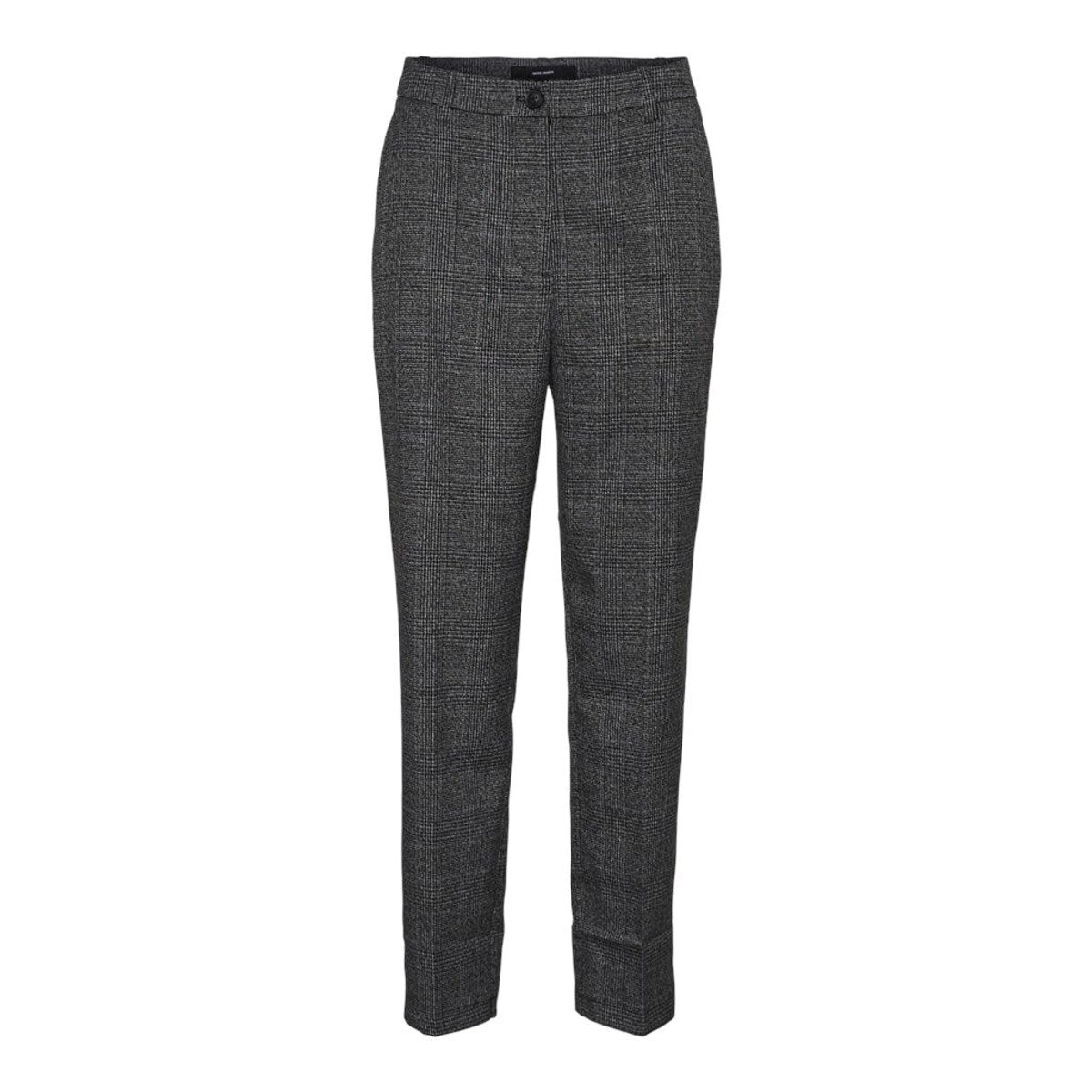 HIGH RISE TAPERED CHECK PANT 5