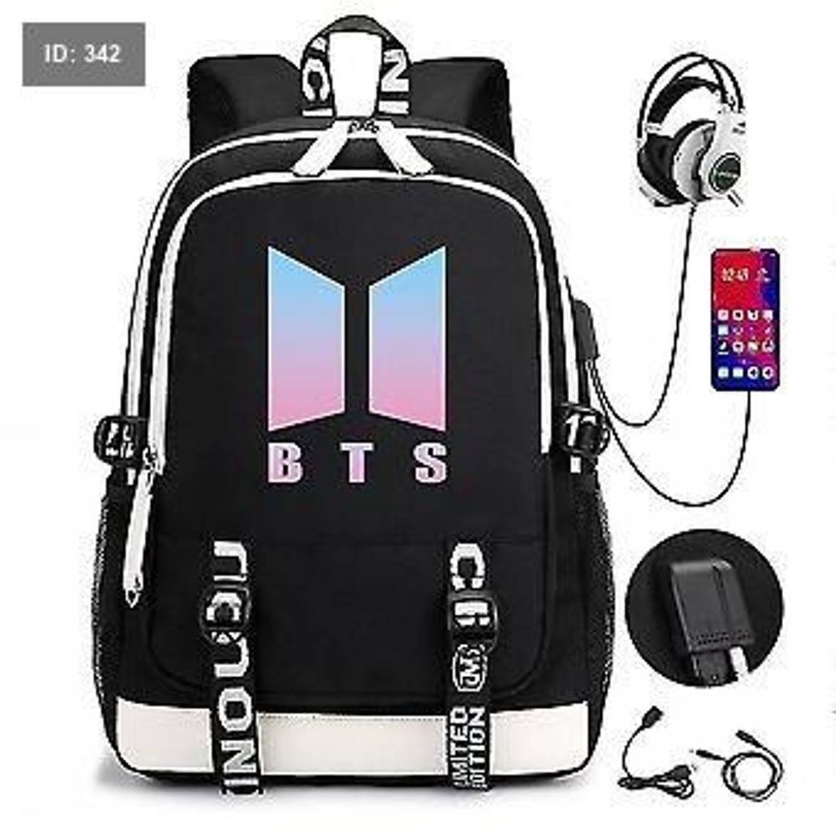 شنطة bts اسود