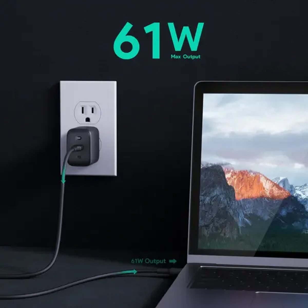 AUKEY PA-B2 61W PD 3.0 Wall charger -شاحن 61 وات 2