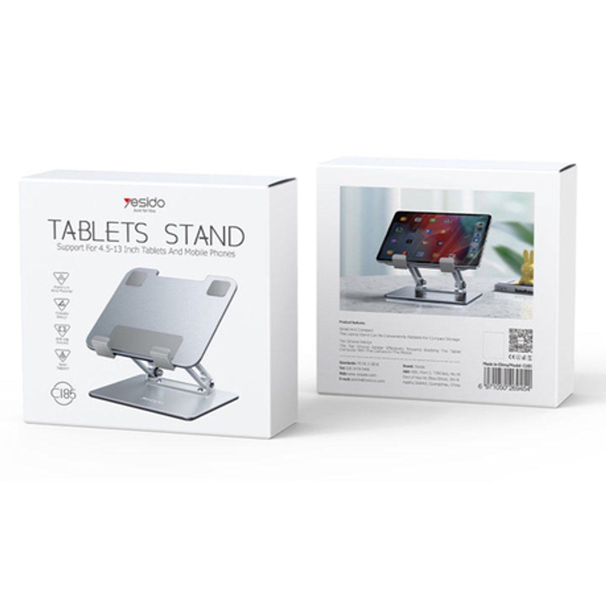 YESIDO C185 Tablets Stand – حامل ستاند للايباد والتابلت والجوال 4