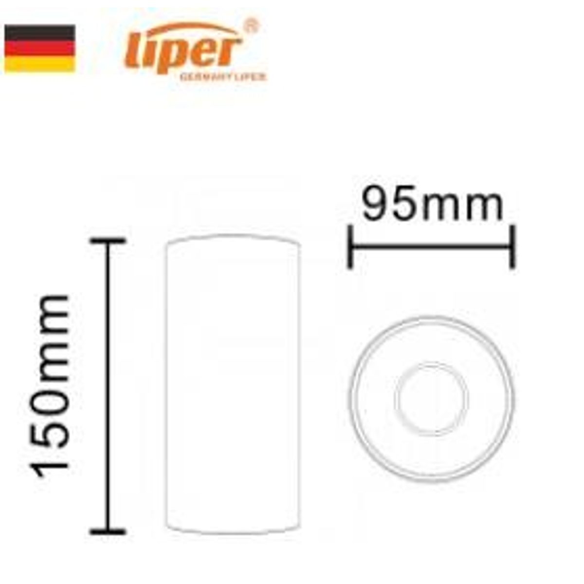 سلندر اسود ثابت IP40 LIPER TEO CCT 20W 2