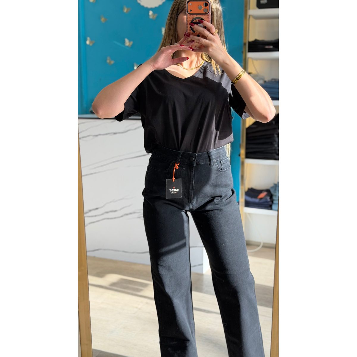 High Waist Wide Leg Jeans 5