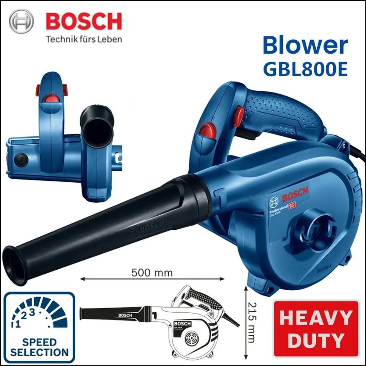BOSCH GBL 800E -منفاخ هواء 800 واط 3