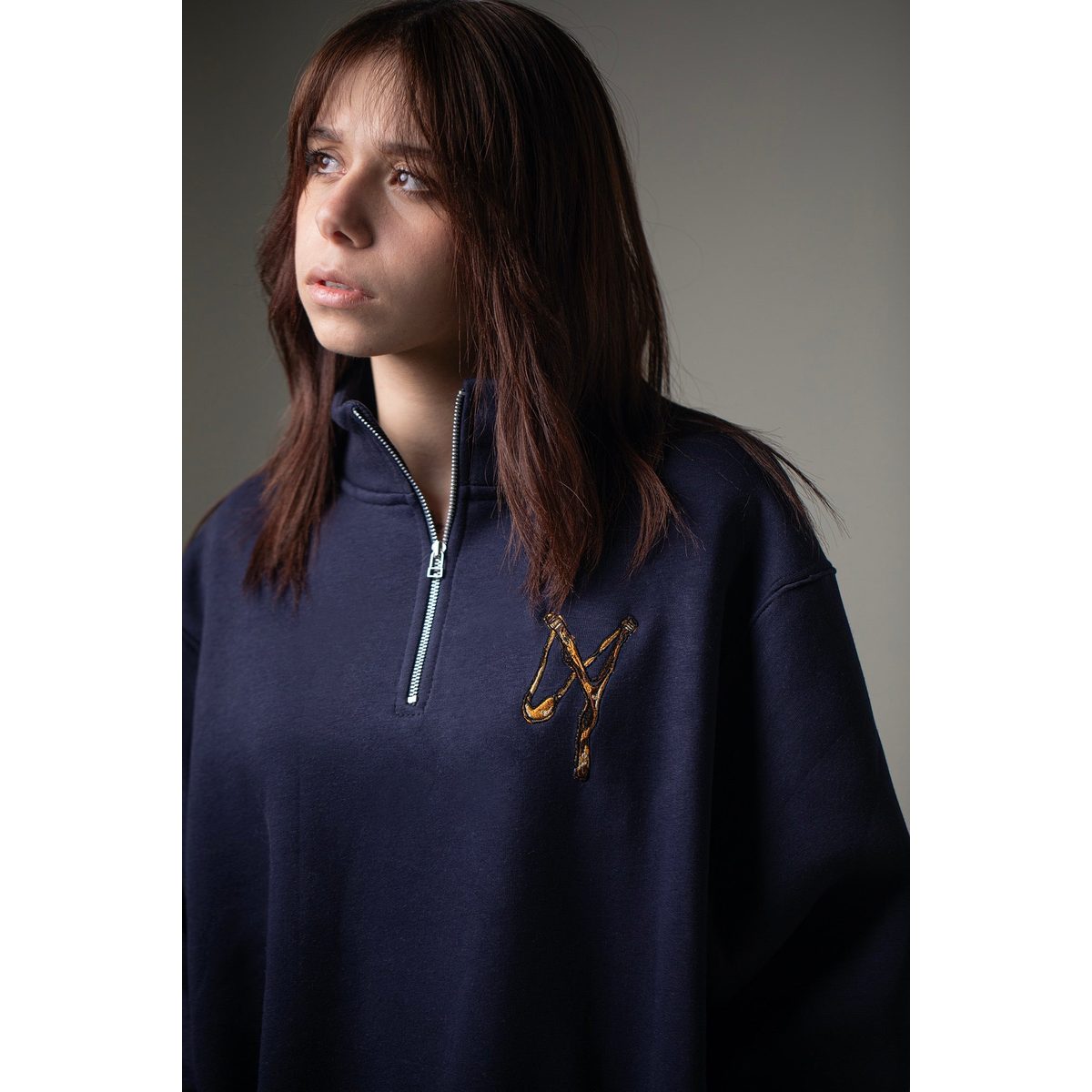 QUARTER ZIP SWEATSHIRT-MOQLI3A 3