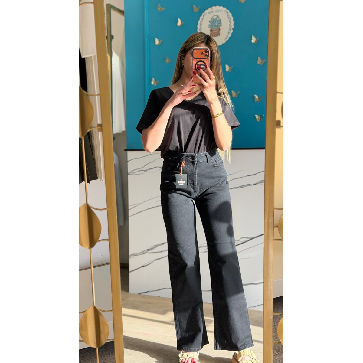 High Waist Wide Leg Jeans 4