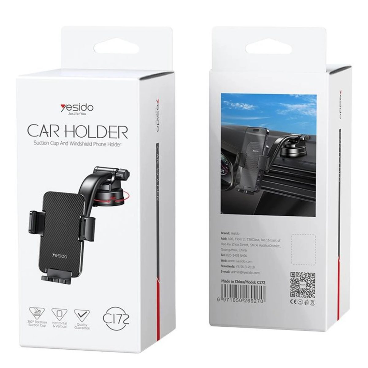 YESIDO C172 CAR Phone Holder-حامل جوال 3