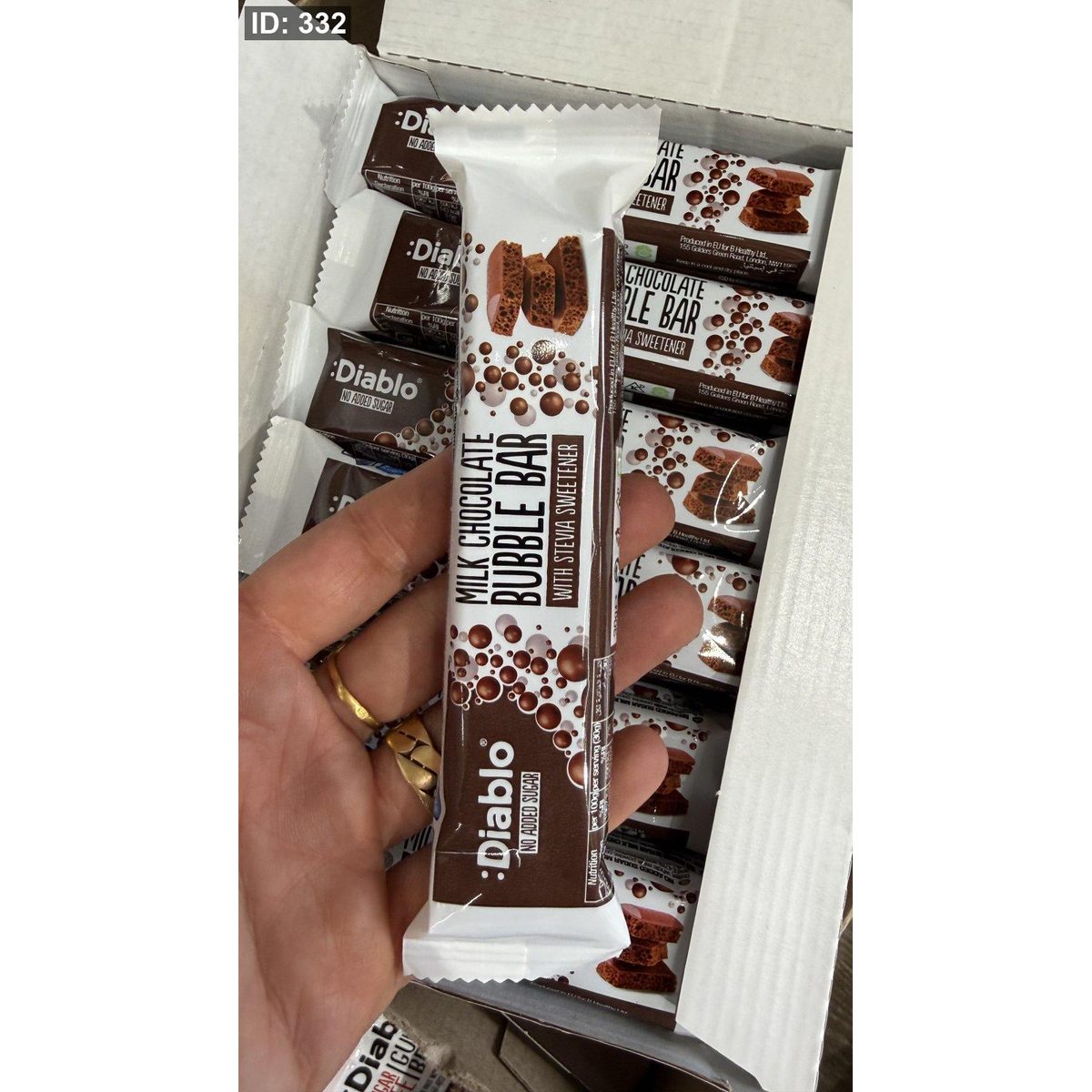 لوح شوكولاته ديابلو بابلي بار Bubble دايت وزنه ٣٠ غرام 🍫♥️