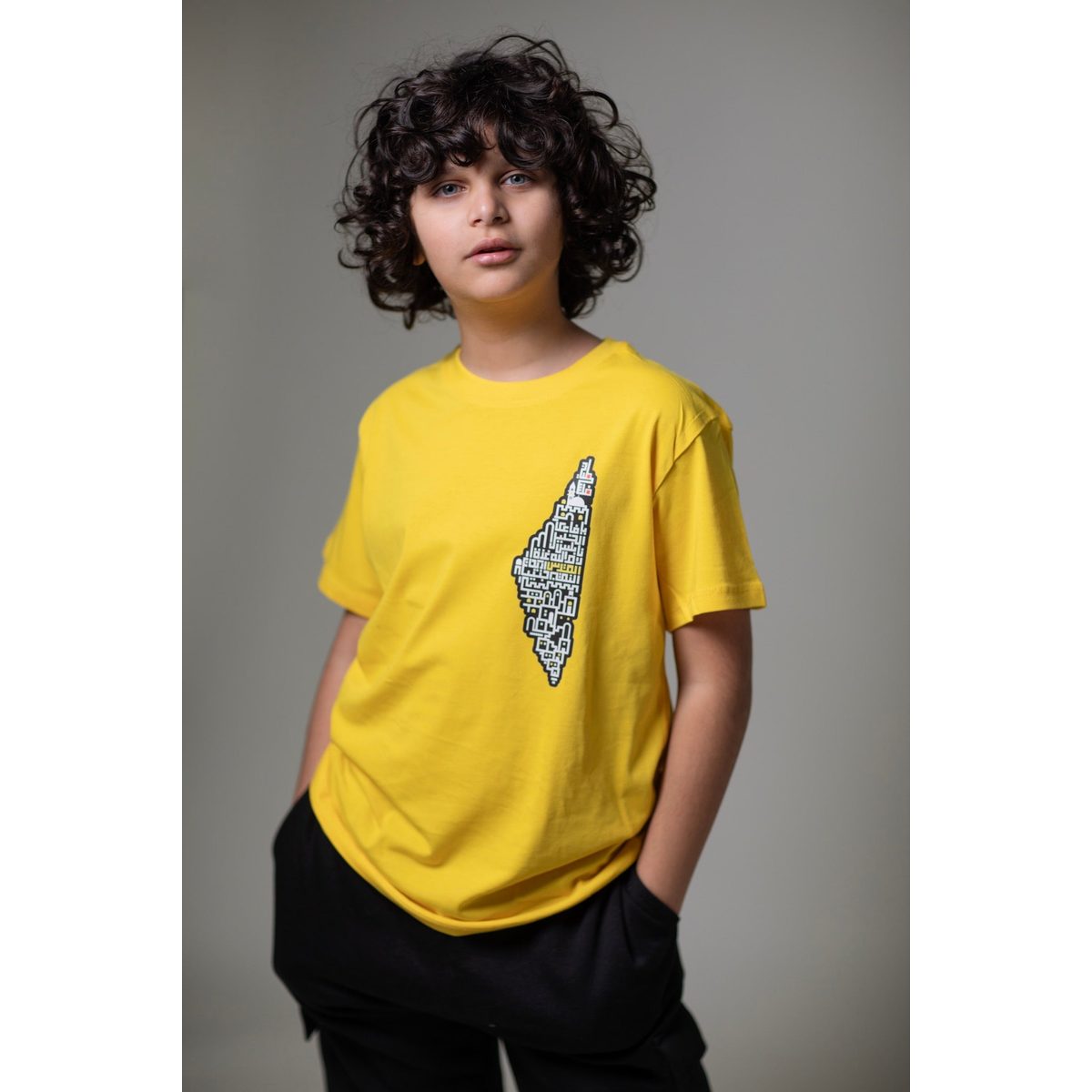 تيشيرت اطفال - خريطة فلسطين مدن