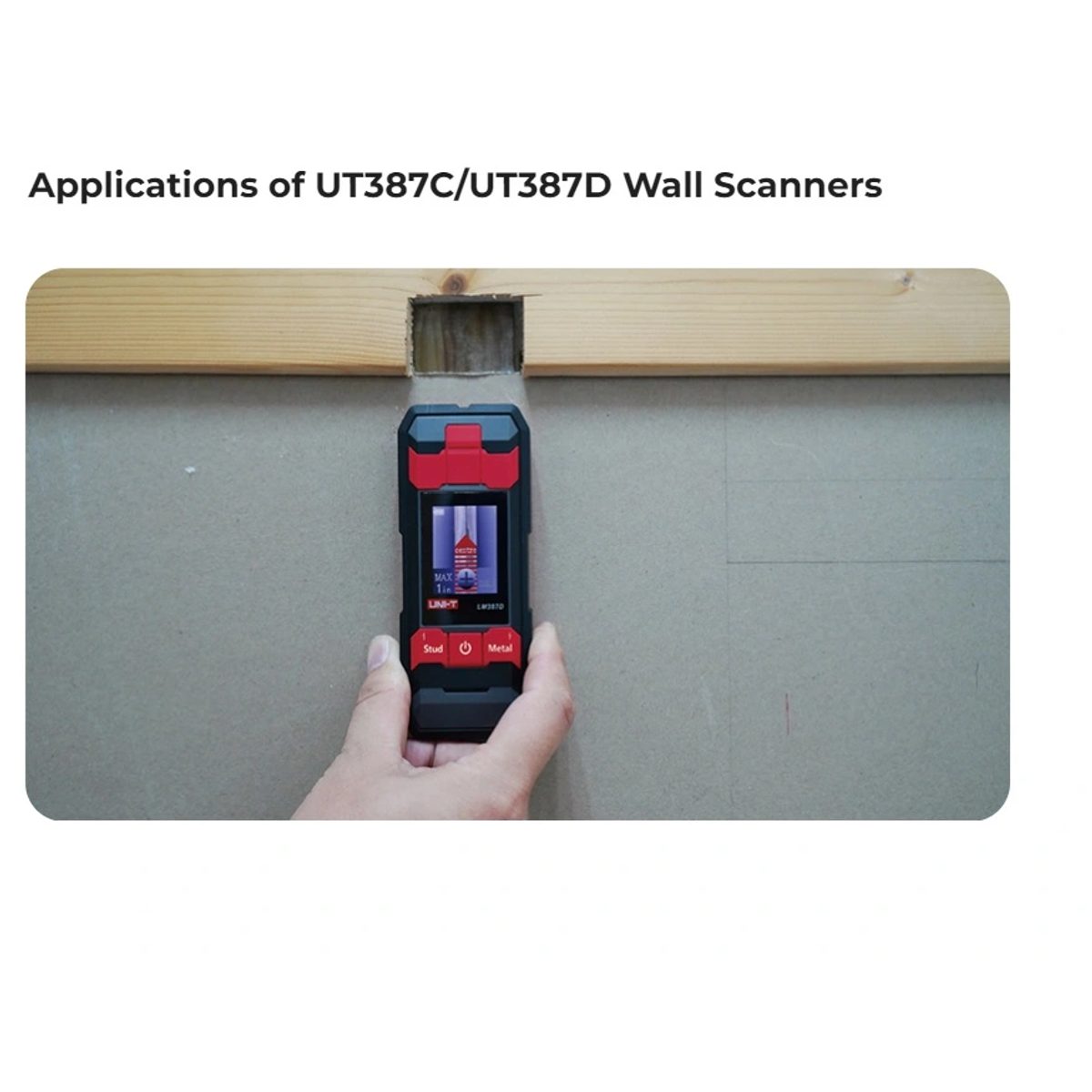 UNI-T UT387D Wall Scanners-جهاز كشف المعادن والاخشاب والكبلات في الجدار 2