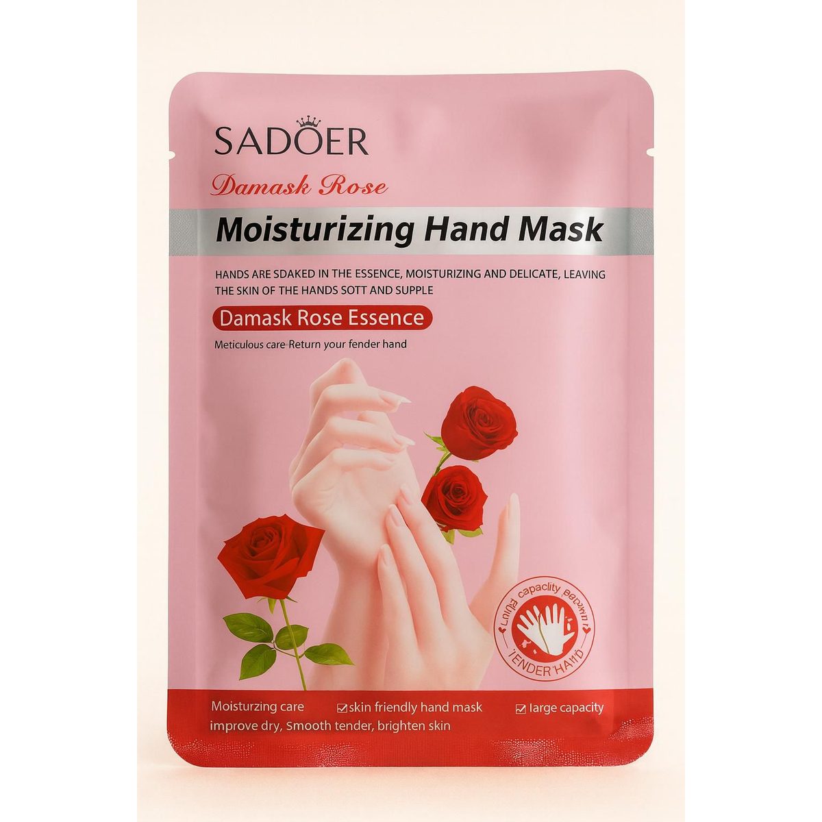 SADOER – قناع ترطيب اليدين بخلاصة ورد دمشي