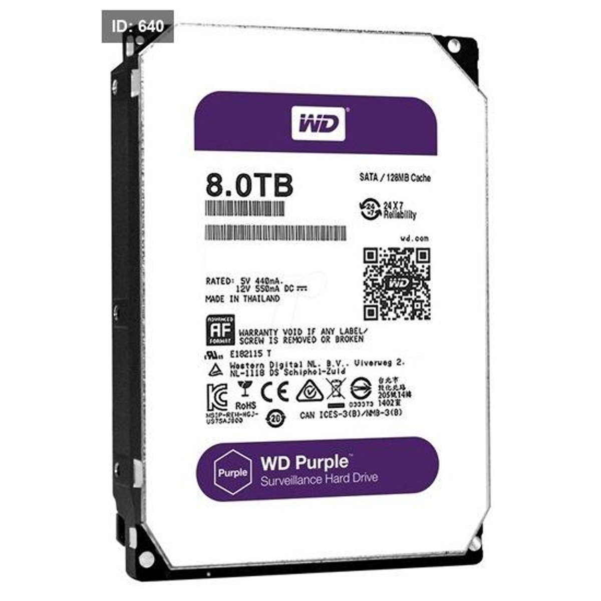 HDD 8TB WD renewed