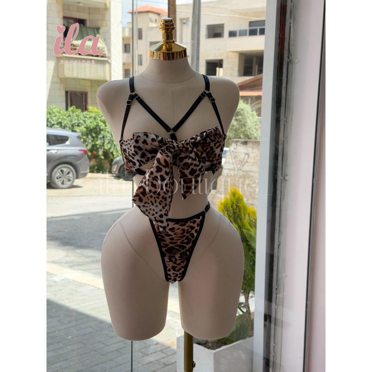 لانجري تايجر 3 قطع ببيون على الصدر ستان