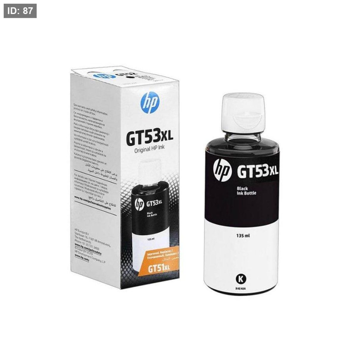 حبر اتش بي تعبئة اصلي HP GT53XL