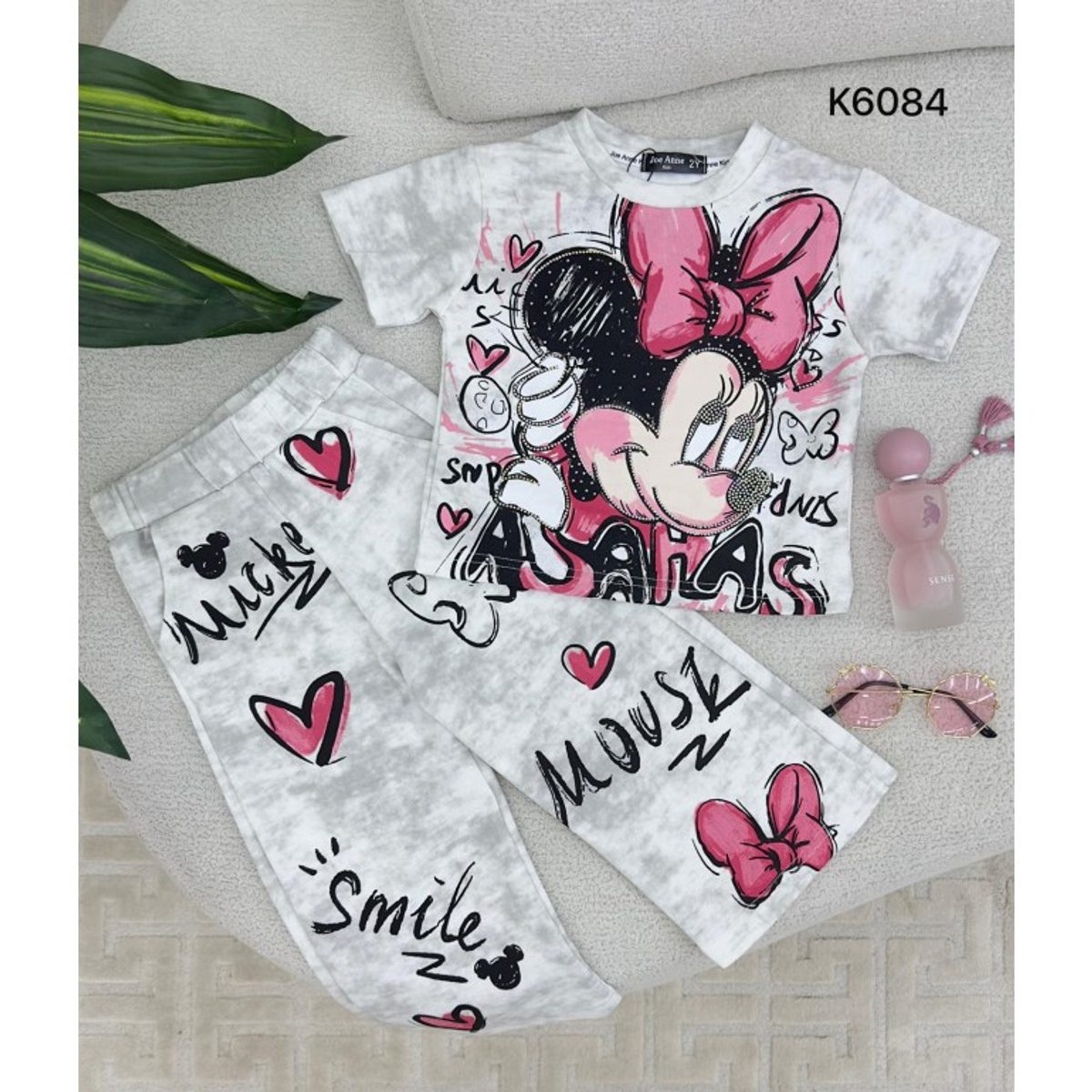طقم بناتي ناعم K6084