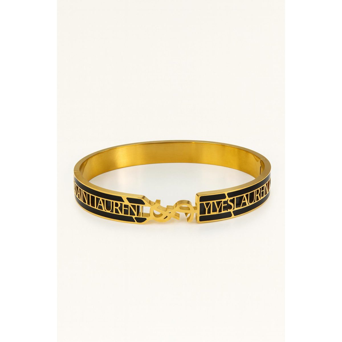 اسوارة عظم YSL بلون ذهبي