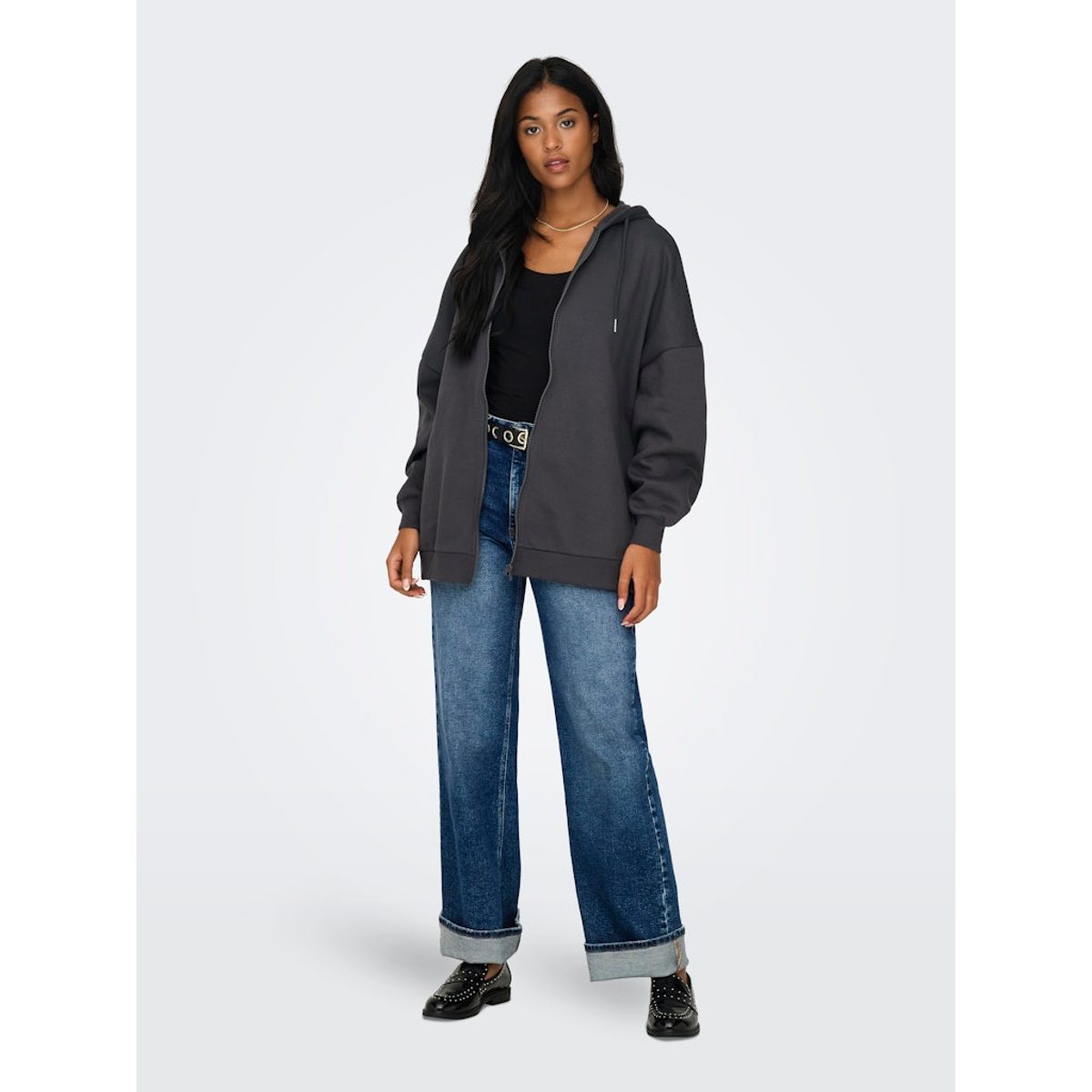 OVERSIZE ZIP HOOD SWEATSHIRT 3