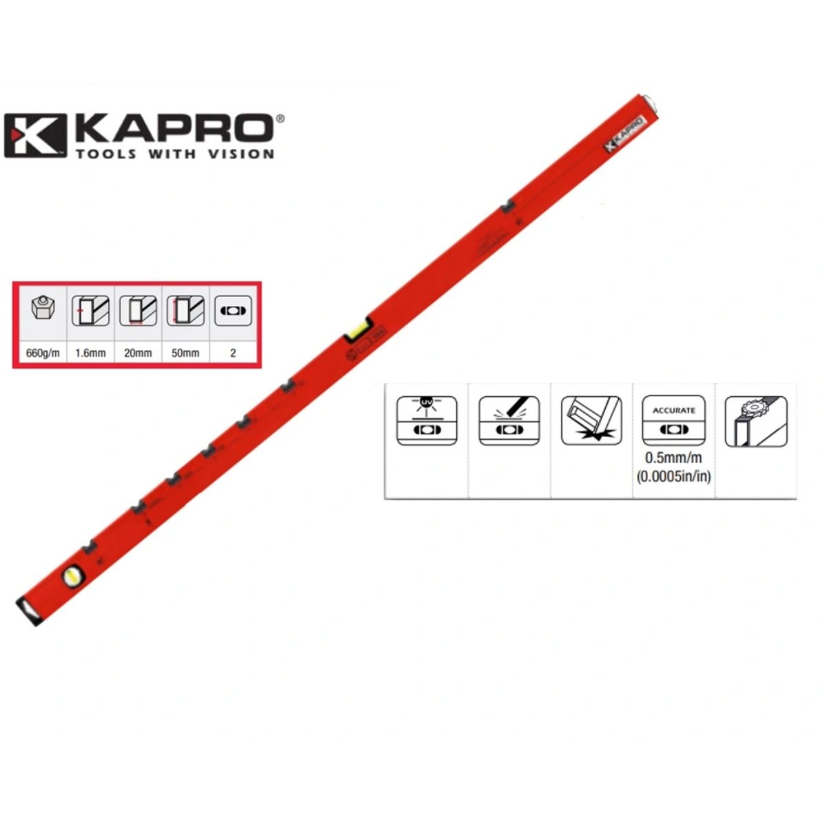 AKAPRO-ميزان احترافي كهرباء 120 سم