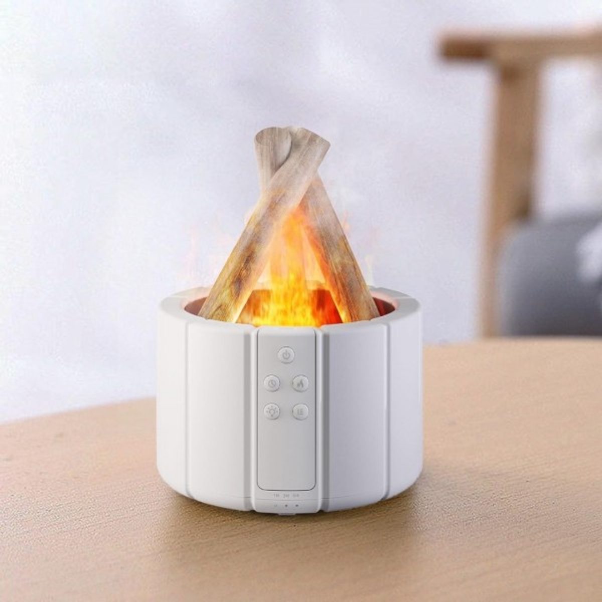 مبخرة الكترونيه شكل الحطب مع ريموت Bonfire H9 250 ml